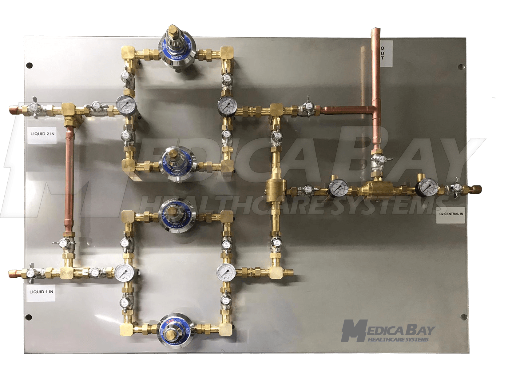 Two Liquid Tank & One Automatic Manifold System Connection Panel Two Liquid Tank & One Automatic Manifold System Connection Panel