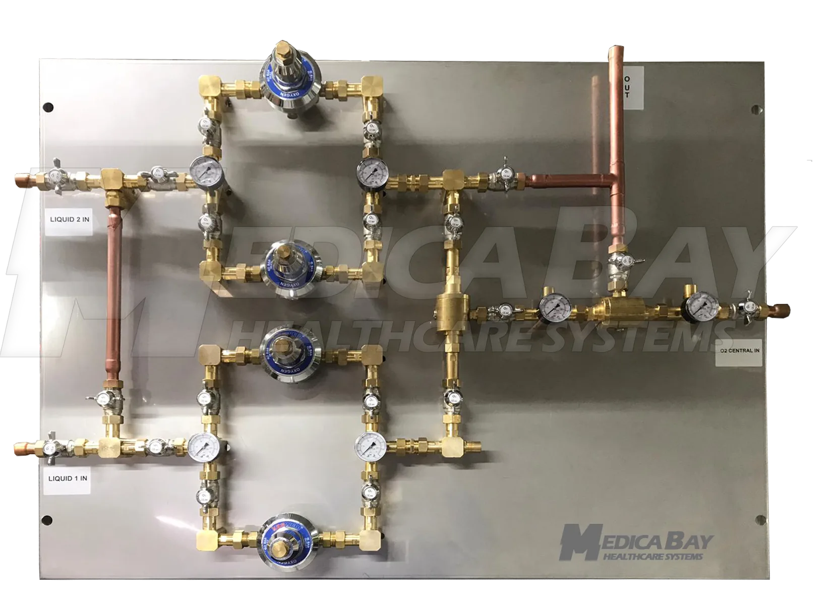 Two Liquid Tank & One Automatic Manifold System Connection Panel Two Liquid Tank & One Automatic Manifold System Connection Panel